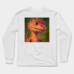 Baby Dinosaur Dino Bambino - Aiden Long Sleeve T-Shirt